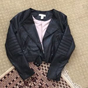 H&M Faux Leather Moto Jacket